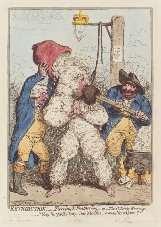 The patriots revenge, by James Gillray