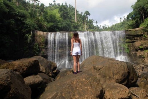 The Curtain Falls in Campawan, Davao Oriental, Philippines