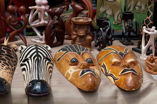 African-inspired rooms can take in accessories, textiles, furniture and art from the entire continent.