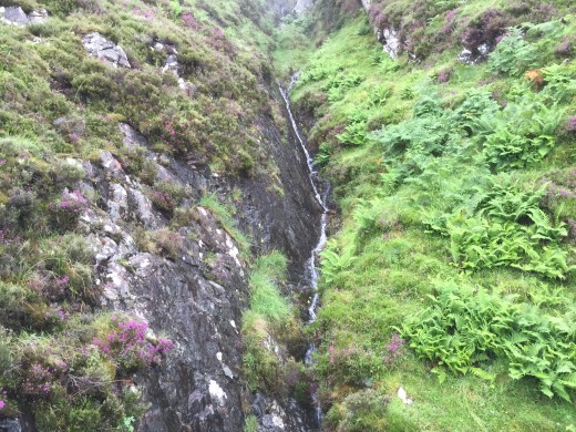 Almost all the streams to be crossed are encountered while traversing the mountain Meall an t-Suidhe.