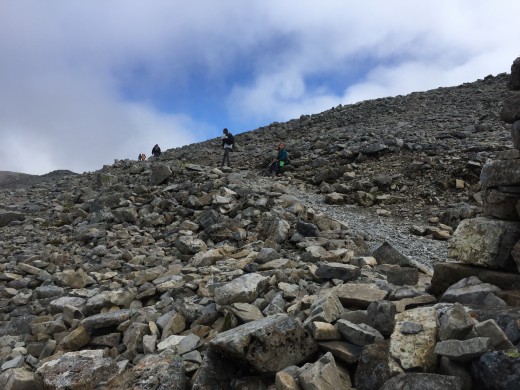 The summit plateau should soon be within our sights.