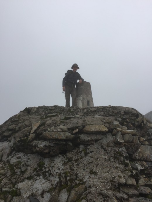 Another photo of me at the summit trig point.