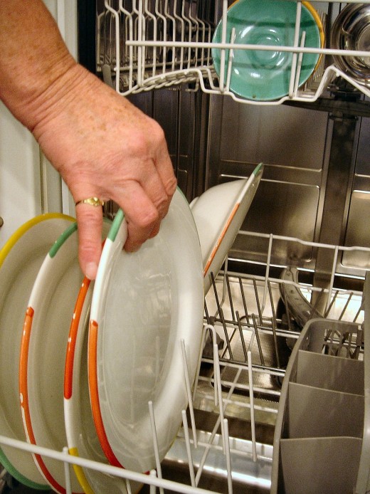 Now The inside of the dishwasher is clean and ready to reload. No  more spots and grime left behind.