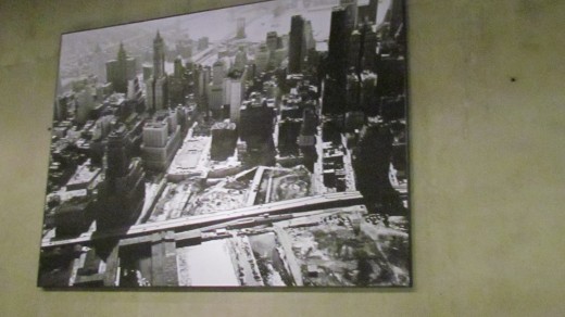 A photo of what destruction looked like after the horrific terrorist attack on 9/11.