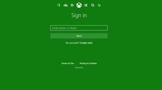 Enter the email address associated with your Xbox Live account, and then click the green "Next" button.