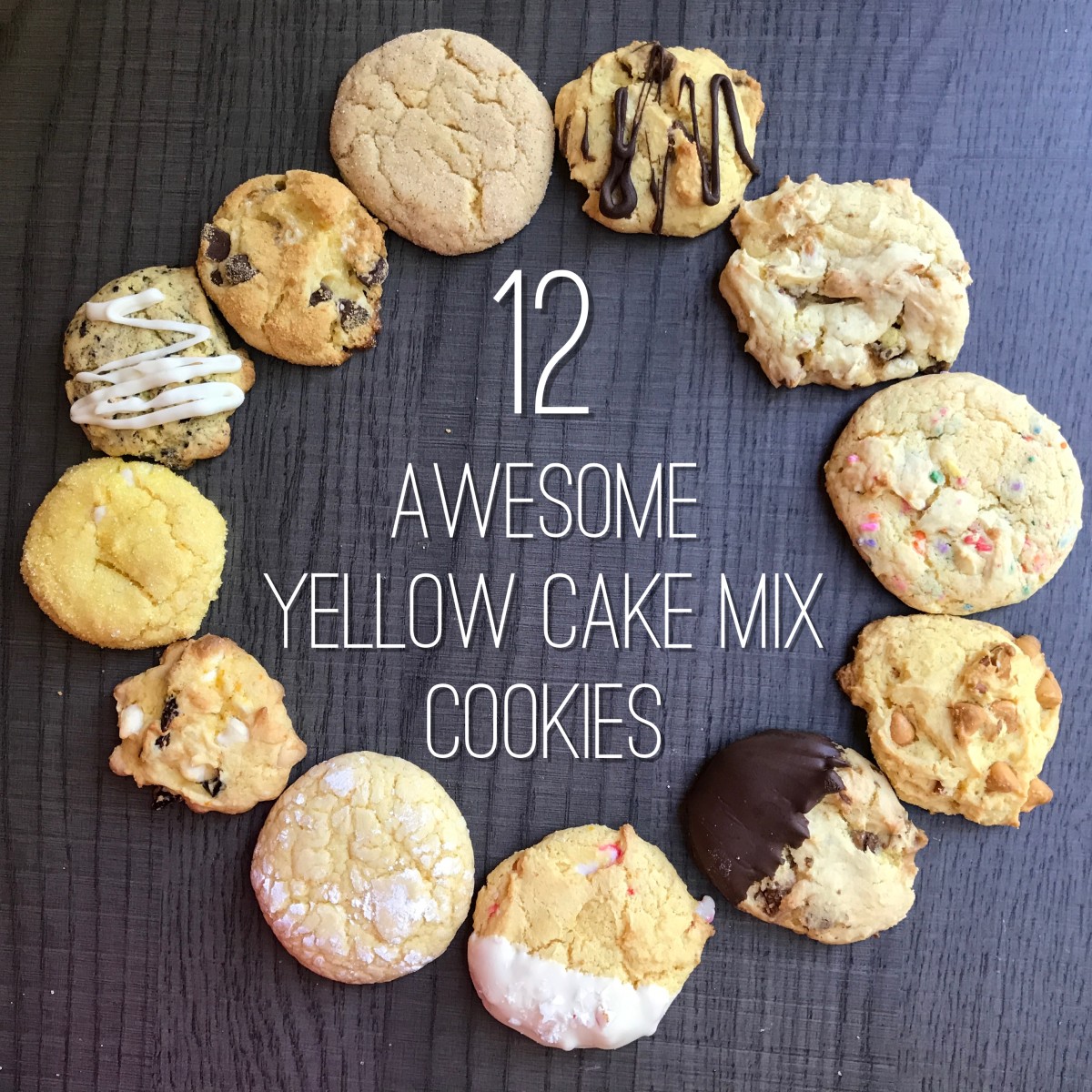 Yellow Cake Mix Cookies Recipe With Video