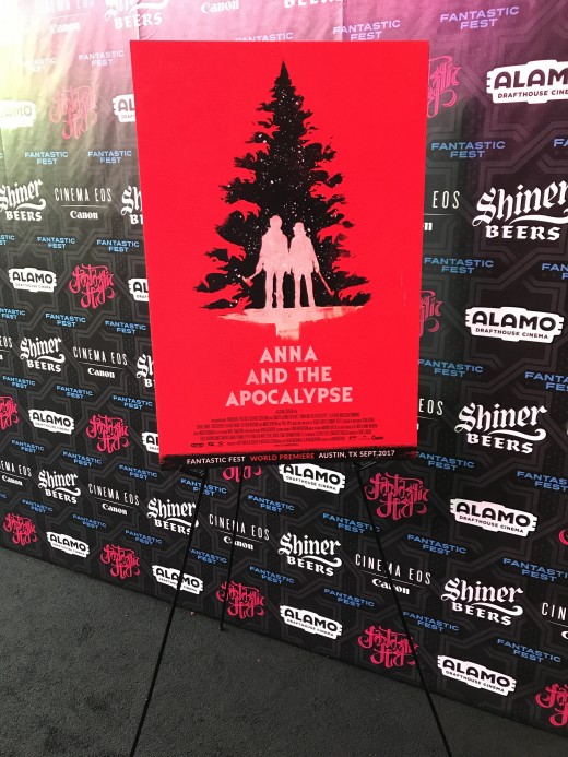 The poster art for crowd favorite and zombie musical, "Anna and the Apocalypse."
