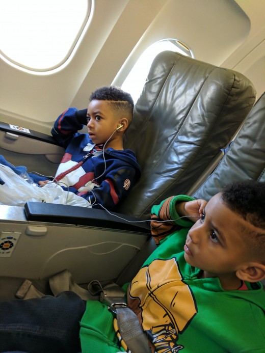 The first time we flew I did not prepare with earbuds for each of us. That fact aside, I really love traveling with JetBlue. The personal TVs really chilled my kids out during the flight. The first time we flew I did not prepare with earbuds for each of us. That fact aside, I really love traveling with JetBlue. The personal TVs really chilled my kids out during the flight.