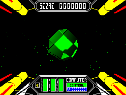 Amazing two tone solid vectors in Starstrike 2 on the ZX Spectrum
