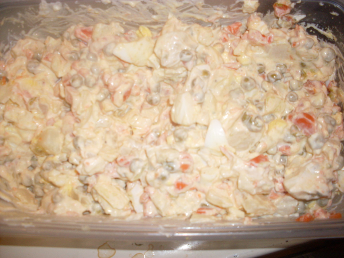 Especially when well chilled, the delicious ultimate potato salad is ready for you to dig in!