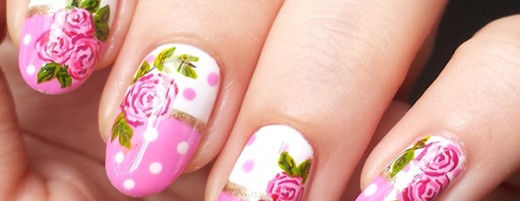 Roses painted creatively