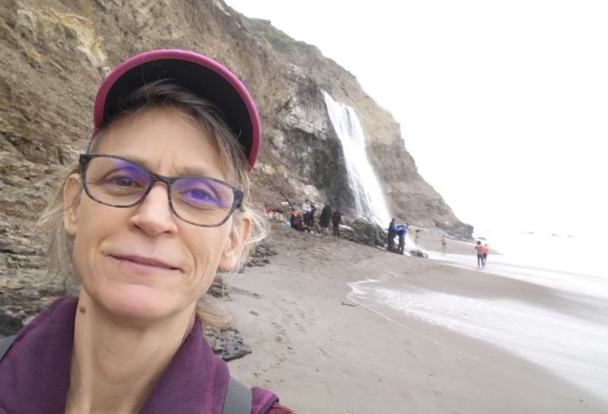 Alamere Falls: The day hike was worth it. Check out these falls behind me. 
