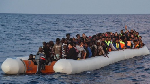 And that boat is overflowing. (Ugh, those poor migrants.)