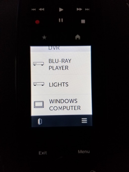 The ISU listed as a device on the remote