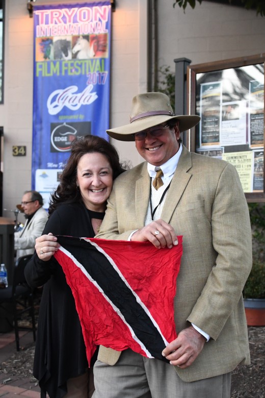 Julianne Neal and Bruce Anderson from The Edge.