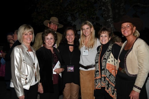 Meeting new friends at the Tryon International Film Festival.