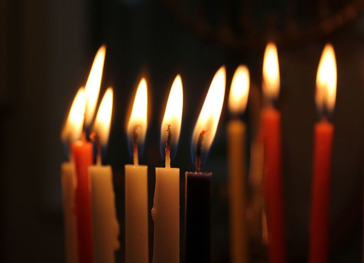 Hanukkah candles