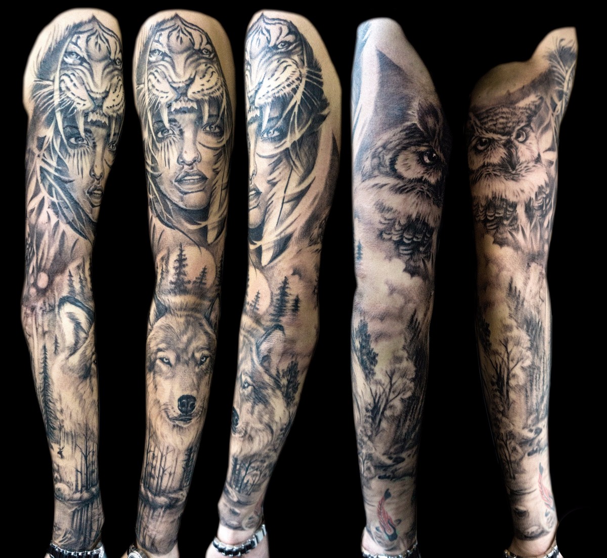 tribal tattoo half sleeve cost