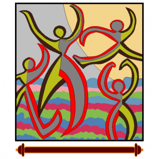 Dance of living: A painting by my daughter