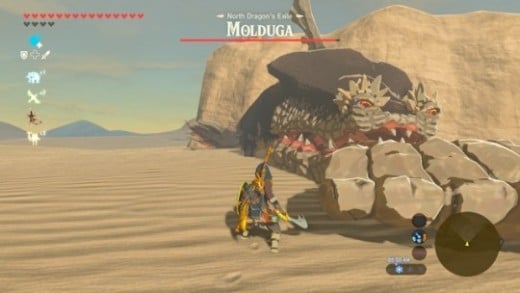 how to defeat molduga zelda breath of the wild