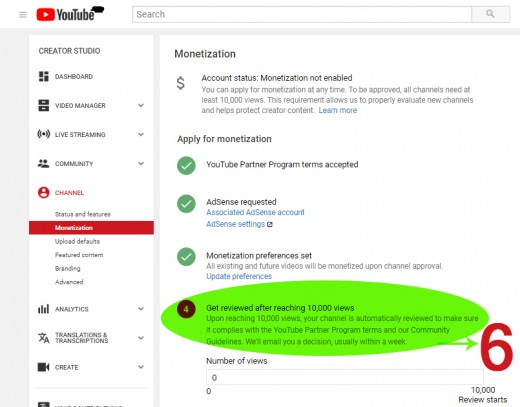 Step 6:Getting Reviewed after 10000 viewers