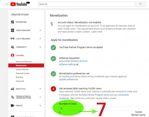 Step 7:Counter for number of views