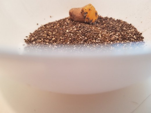 Chia Seeds, Kelp Powder, Tumeric