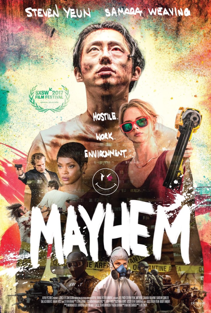 Mayhem' Movie Review Starring Steven Yuen + Samara Weaving | ReelRundown