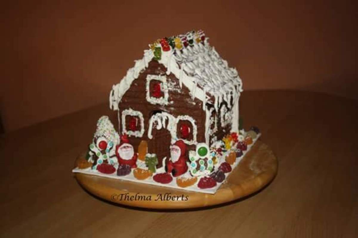 My selfmade gingerbread house.