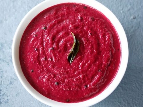 Beet root mint sauce