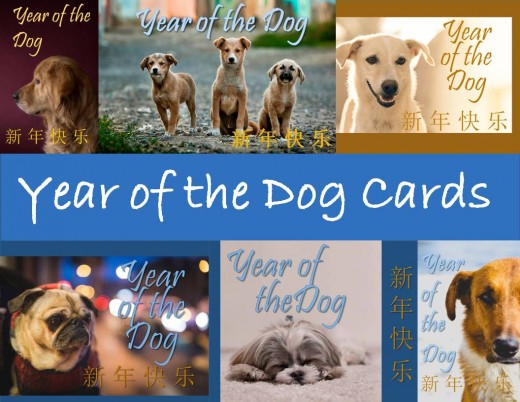 These are the Year of the Dog cards you can find at the bottom of this site.