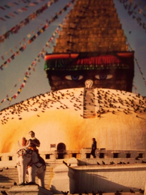 Kathmandu Valley in Nepal contains an abundance of Buddhist and Hindu temples. The Great Stupa in Bodnath is a center for exiled Tibetan Buddhists.