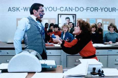 Ditto (Royal Dano) gets his comeuppance on Monday morning when he hogs the mimeograph machine from his colleagues in 1984’s Teachers 