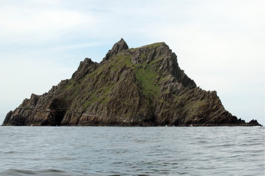 Skellig Michael, it was the setting for Ahch-To, where Luke Skywalker was living in The Last Jedi.