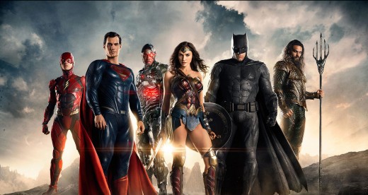 The promotional poster of Justice League