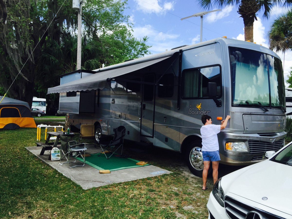 My campsite in Fort Myers campground
