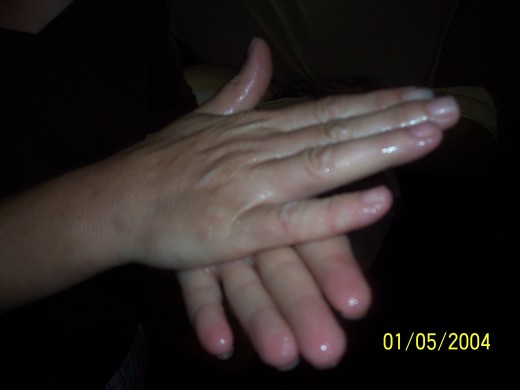 rub into a glaze
