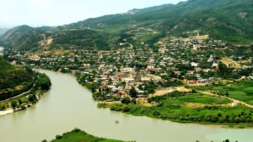 Mtskheta is one of the oldest Georgian towns not far from Tbilisi (see below)