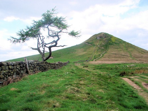 Roseberry Topping approached from Newton Moor 