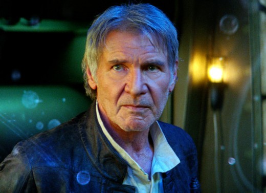 Harrison Ford as Han Solo, from 2015’s “The Force Awakens.”