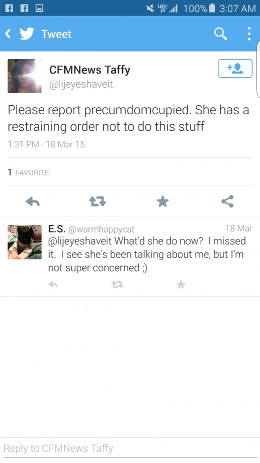 This was posted after I was warning people of negative behavior with a similar tweet. I call them Twitter Bitches for a reason.