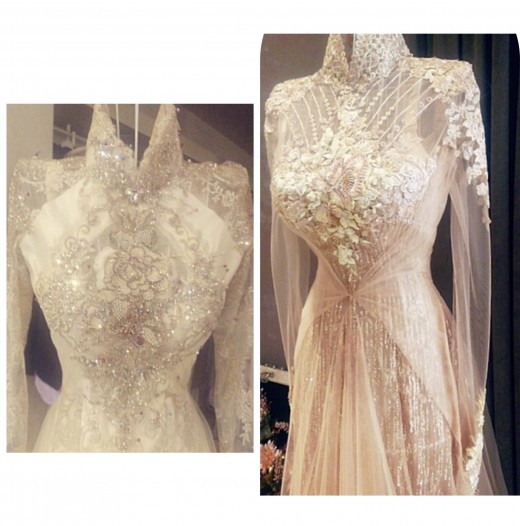 The bride needs the wedding dress in the wed party