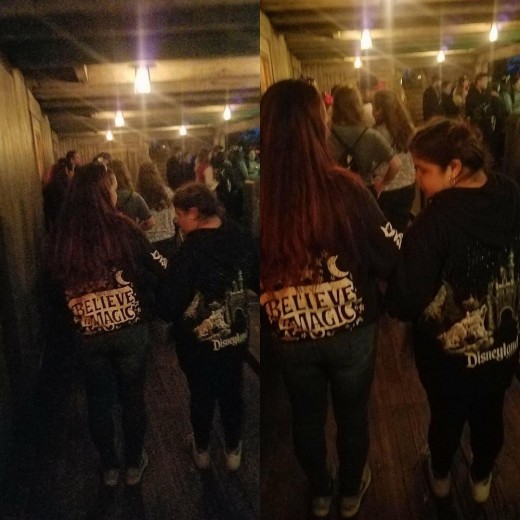 me and my daughter in our Disneyland jackets