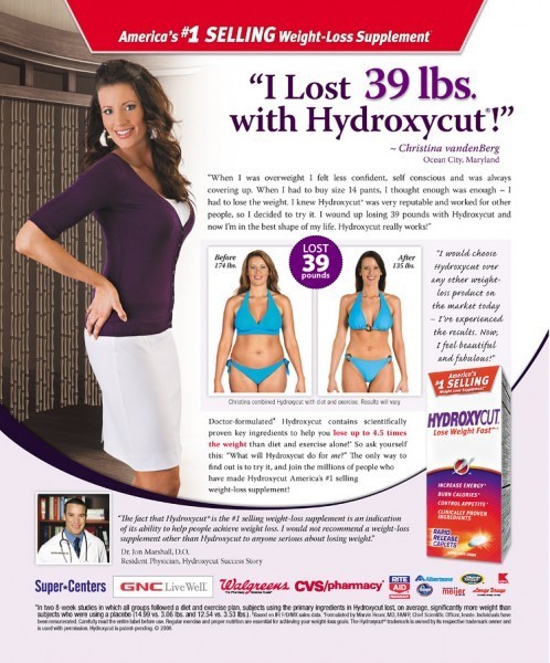 Here is an ad from present day encouraging women to buy this product to lose weight. 