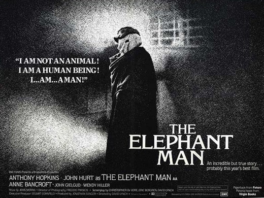 A classic quote from David Lynch’s classic 1980 film version of “The Elephant Man.” 