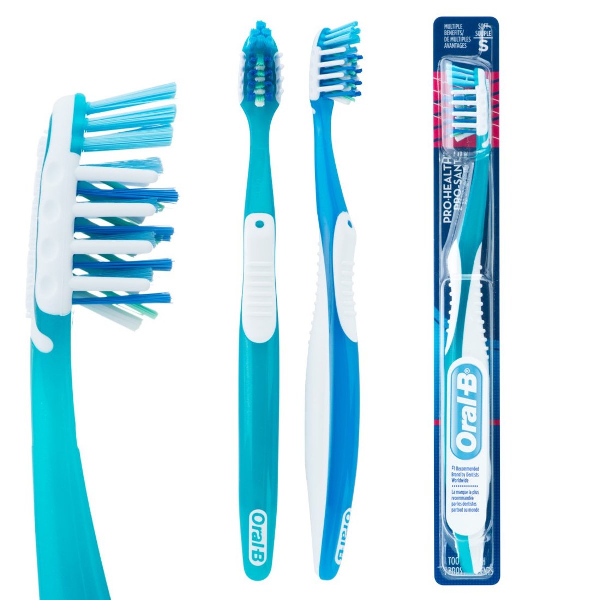 Different kinds of toothbrushes