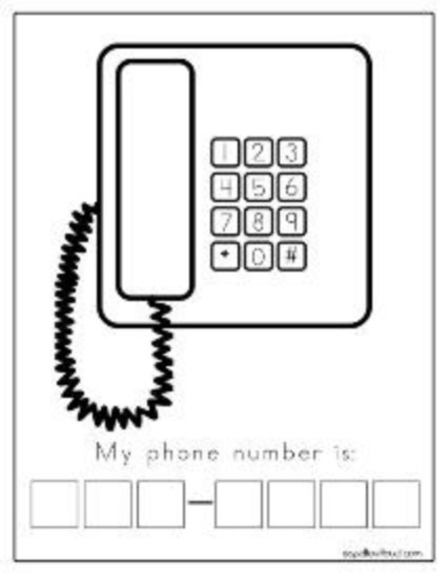 Free Worksheets for Kids to Practice Writing Their Phone ...