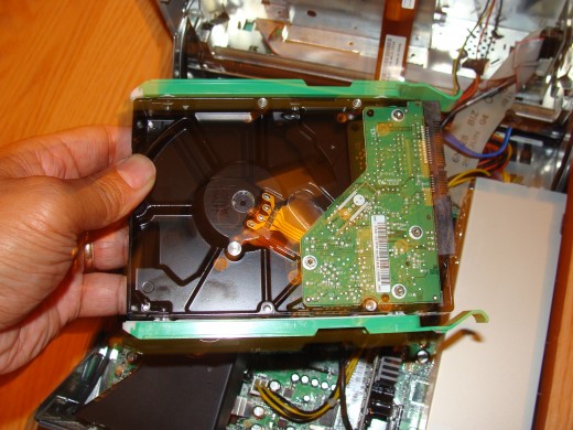 Fig 4. SATA Drive with Green Guides