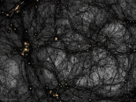 Dark Matter in a Simulated Universe  Illustration Credit & Copyright Tom Abel & Ralf Kaehler (KIPAC, SLAC), AMNH