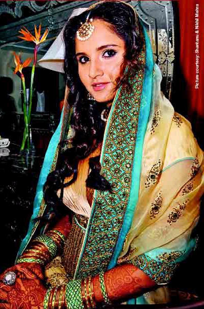 sania's engagement dress
